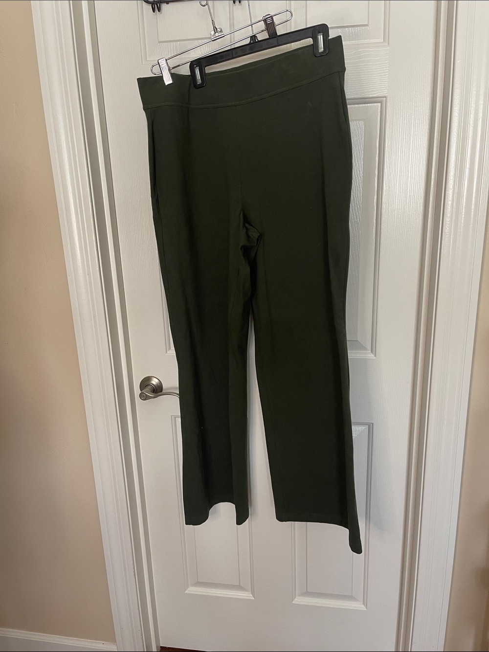 Lands' End Olive Green Wide-Leg Pull-On Pants - Picture 9 of 9